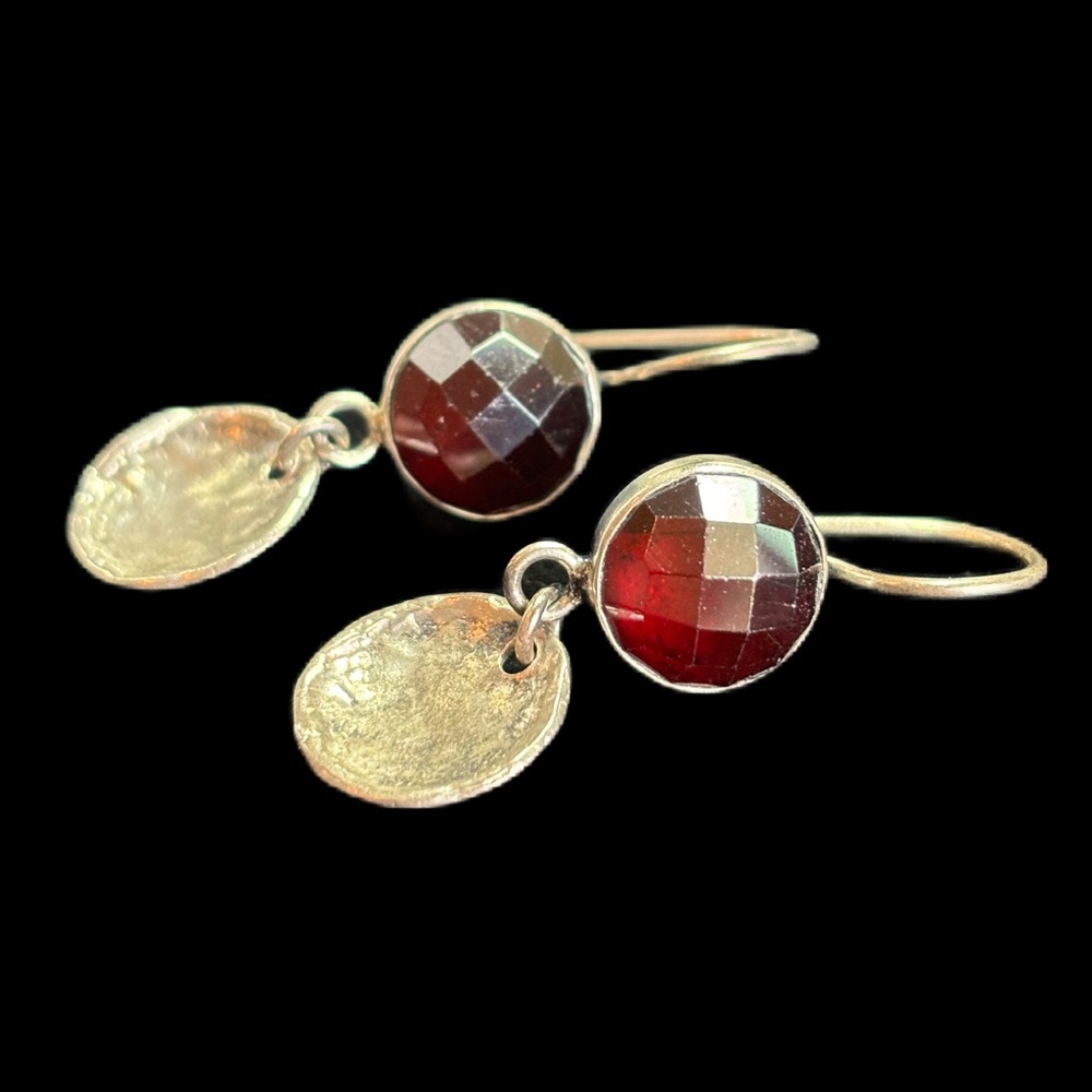 Vintage Silpada .925 Silver Earrings with Smoky Topaz